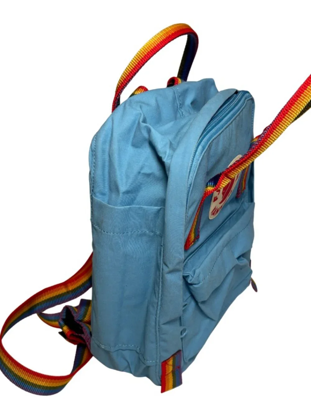 Fjällräven Kånken Blue and Rainbow Mini Backpack